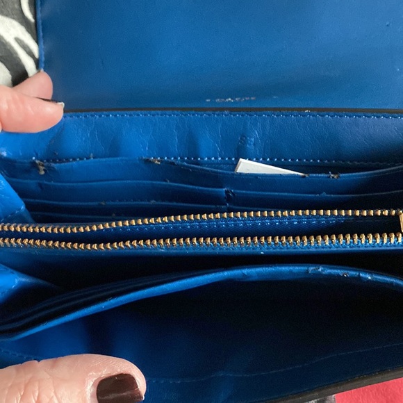 Coach 53028 Swagger Wallet in Pebble Leather Denim - Picture 3 of 6